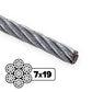 3/8" 7x19 Galvanized Aircraft Cable | 250' Coil - Domestic