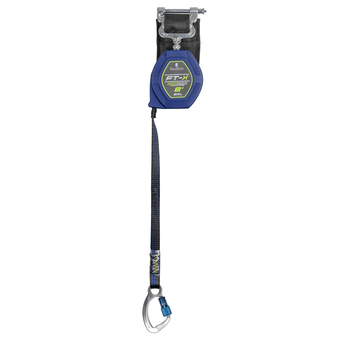 FallTech EdgeCore FT-X LE 8' Self-Retracting Lifeline | Single-Leg | CE Carabiner | 84108SP6