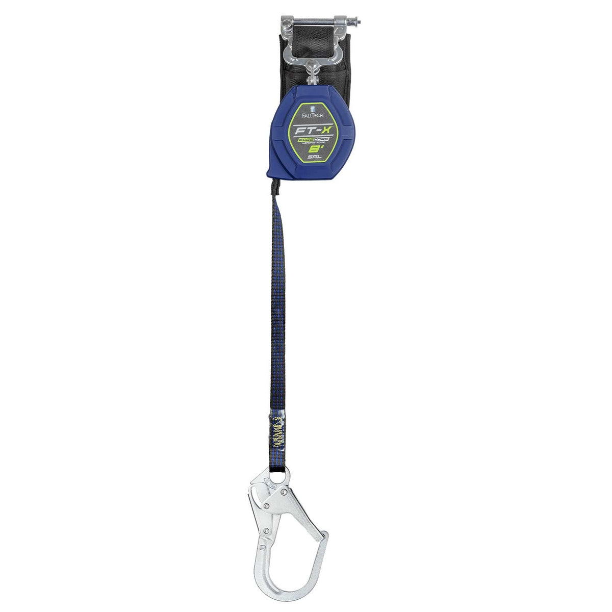 FallTech EdgeCore FT-X LE 8' Self-Retracting Lifeline | Single-Leg | Swivel Rebar Hook | 84108SP3