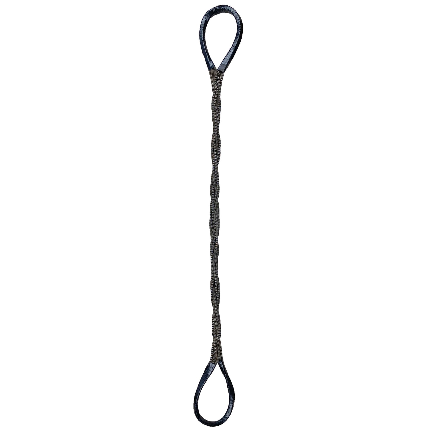 3/8" x 16' Eight Part Braided Wire Rope Sling