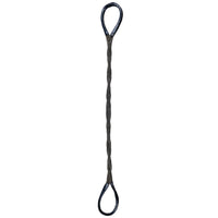 3/4" x 8' Eight Part Braided Wire Rope Sling