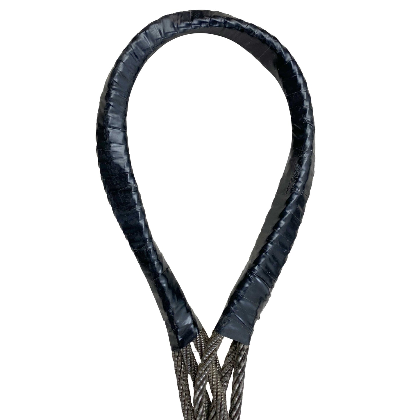 3/8" x 16' Eight Part Braided Wire Rope Sling