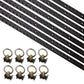 8' L Track Tie Down System Kit | Black Aluminum L-Track | 2-Pack