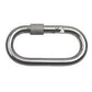 Oval Carabiner w/ Screw Nut SS T316 - 3-3/16" Length