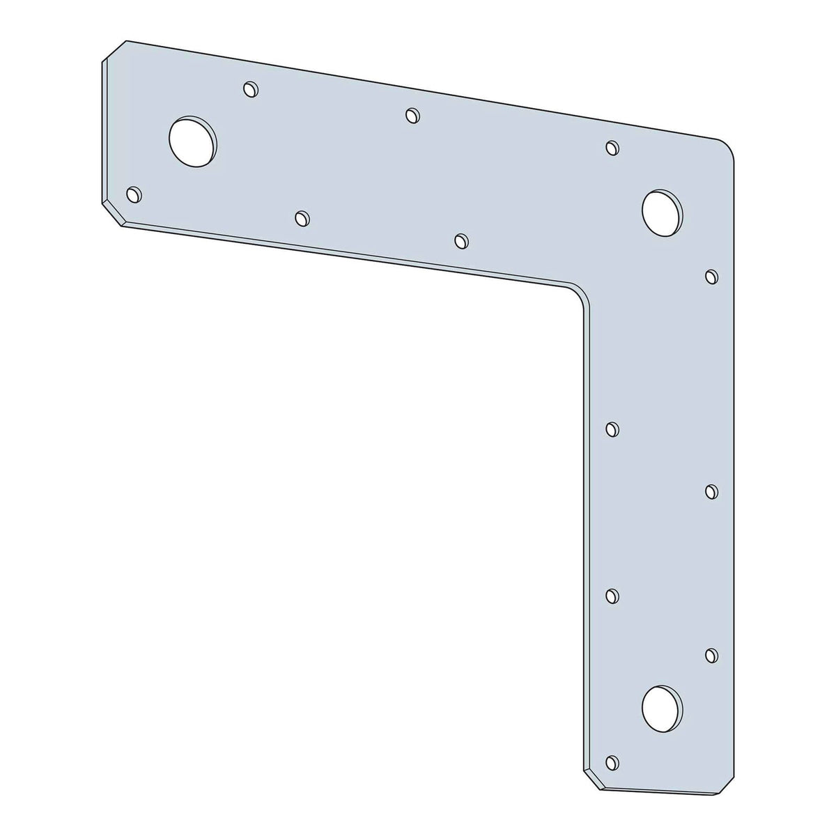 88l Simpson 88L 8 X 8 L-Shaped Strap - G90 Galvanized – Fasteners Plus