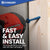 fast & easy install - trusted by pros for speed and secure fastening