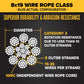 7/8" 8x19 Spin-Resistant Bright Wire Rope - EIPS IWRC | 5,000' Coil