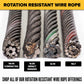 3/4" 8x19 Spin-Resistant Bright Wire Rope - EIPS IWRC | 5,000' Coil