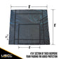 8' x 8' Windshield Protector Tarp with 4' x 4' Pad and Grommets