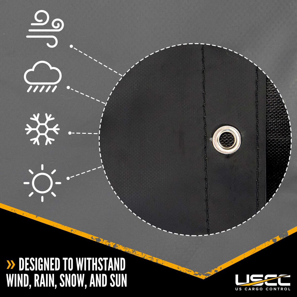 8' x 8' Windshield Protector Tarp with 4' x 4' Pad and Grommets