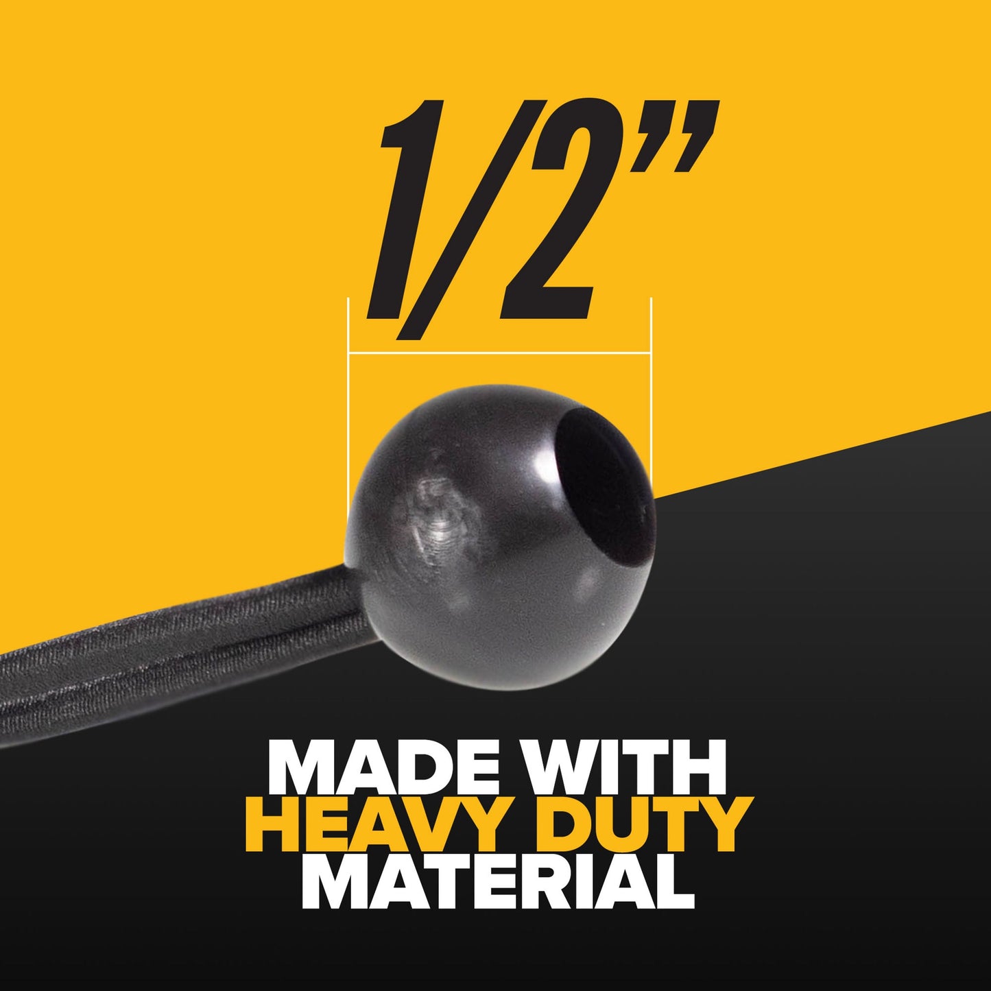 9'' Black Ball Bungees (bundle of 100)