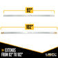 92" - 102" Steel E-Track Load Bar - 1,500 lb Capacity