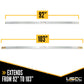 92" - 103" Steel E-Track Load Bar - 1,500 lb Capacity