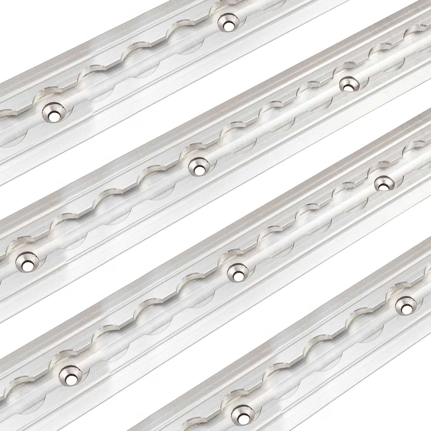96" Flanged L-Track | Aluminum | 4-Pack