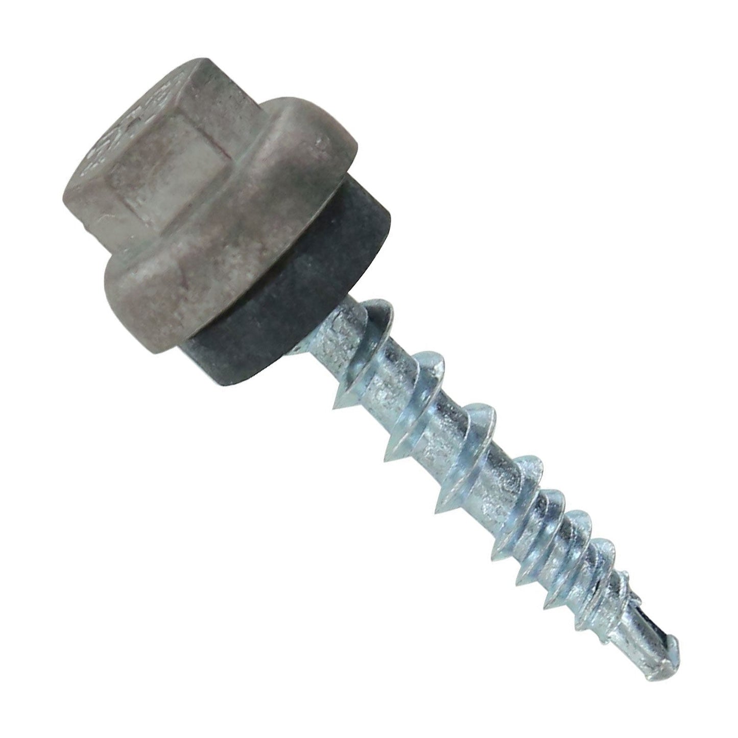 #10 ZXL Woodbinder Metal Roofing Screw - Ash Gray