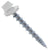 Sharp roofing screws with rubber washer