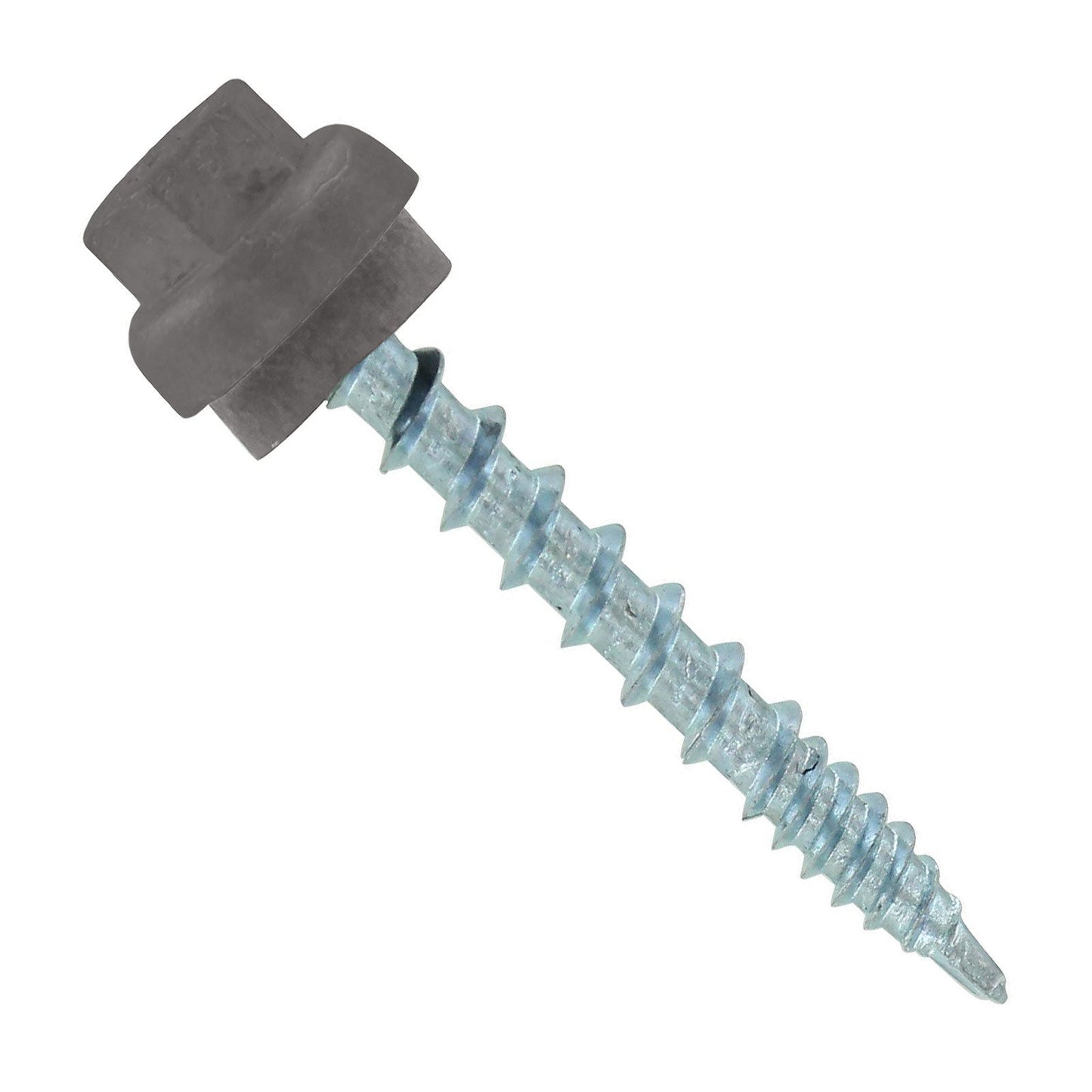 #10 x 1-1/2" ZXL Woodbinder Metal Roofing Screw - Ash Gray