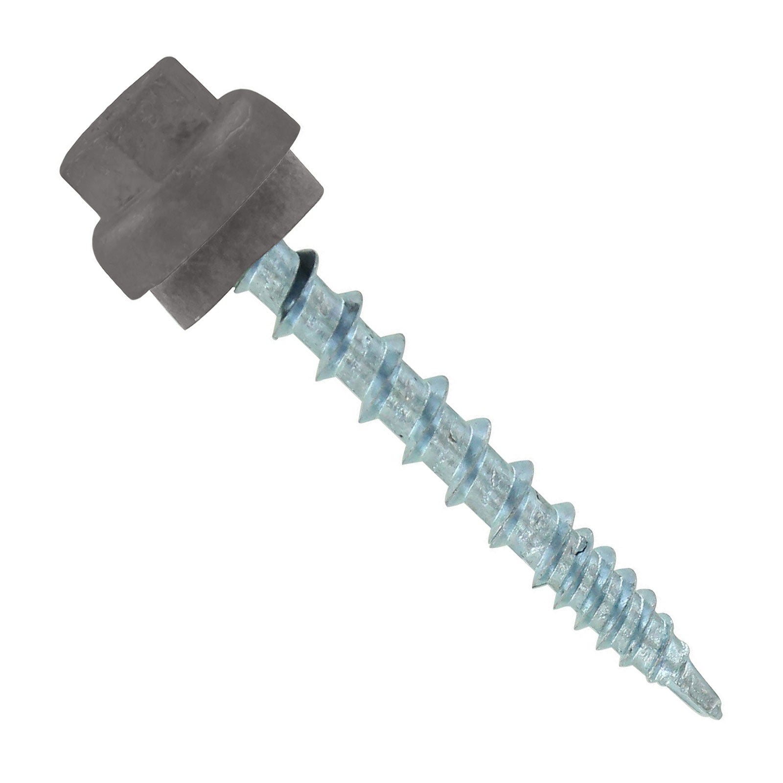 #10 x 1-1/2" ZXL Woodbinder Metal Roofing Screw - Ash Gray