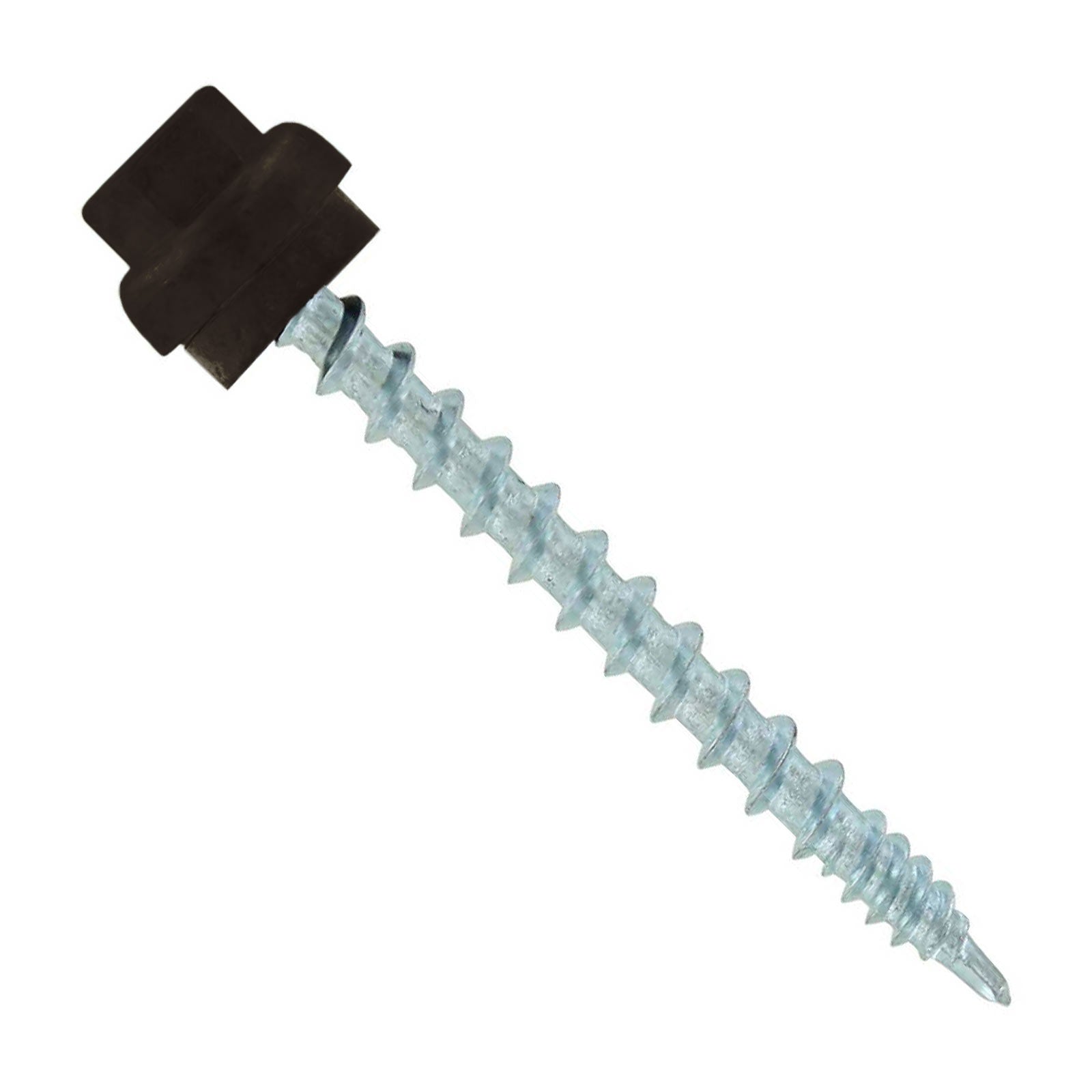 #10 x 2" ZXL Woodbinder Metal Roofing Screw - Koko Brown