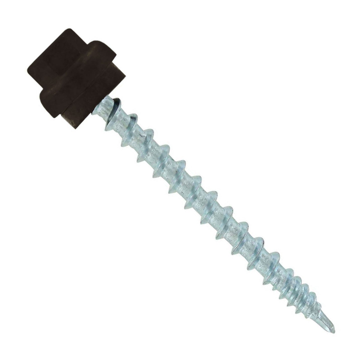 #10 x 2" ZXL Woodbinder Metal Roofing Screw - Koko Brown
