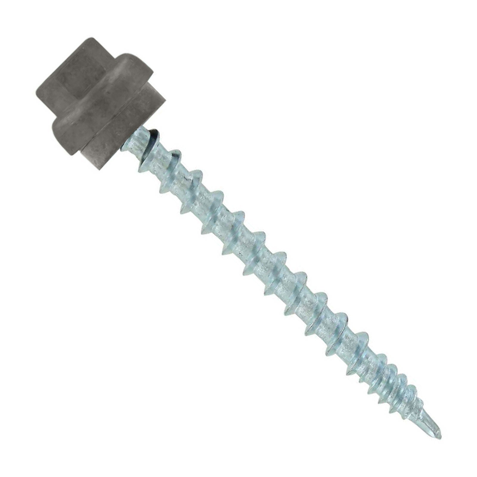 #10 x 2" ZXL Woodbinder Metal Roofing Screw - Ash Gray