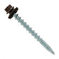 #10 x 2" Kwikseal Woodbinder Metal Roofing Screw - Koko Brown, Pkg 250