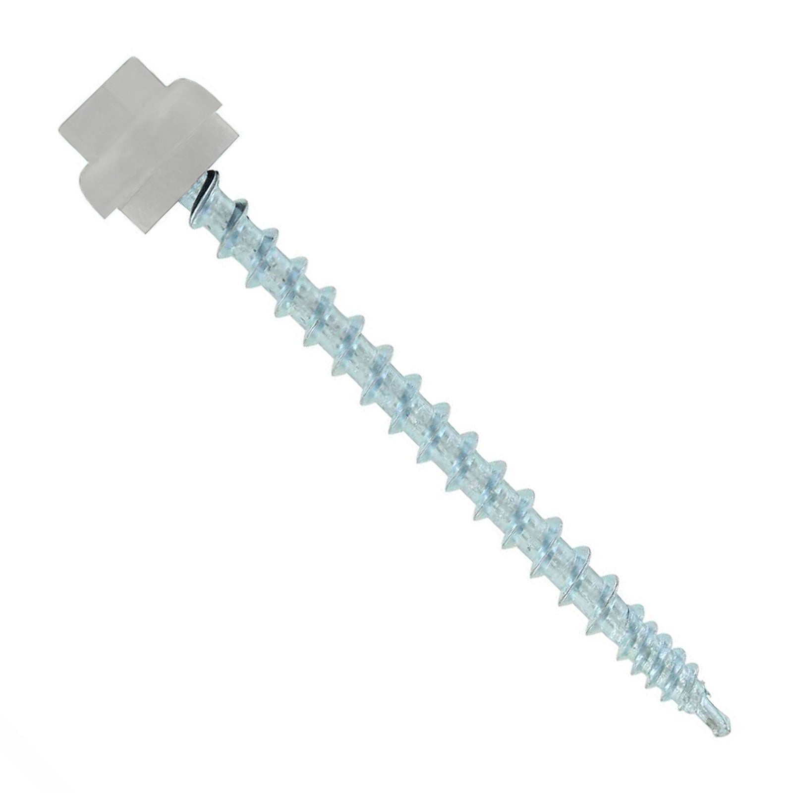 #10 x 2-1/2" ZXL Woodbinder Metal Roofing Screw - Polar  White