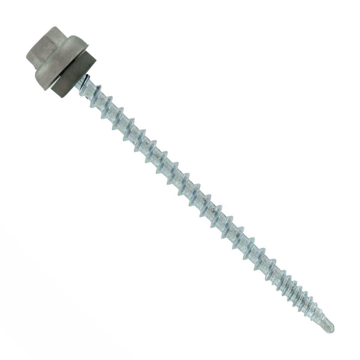 #10 x 3" ZXL Woodbinder Metal Roofing Screw - Ash Gray