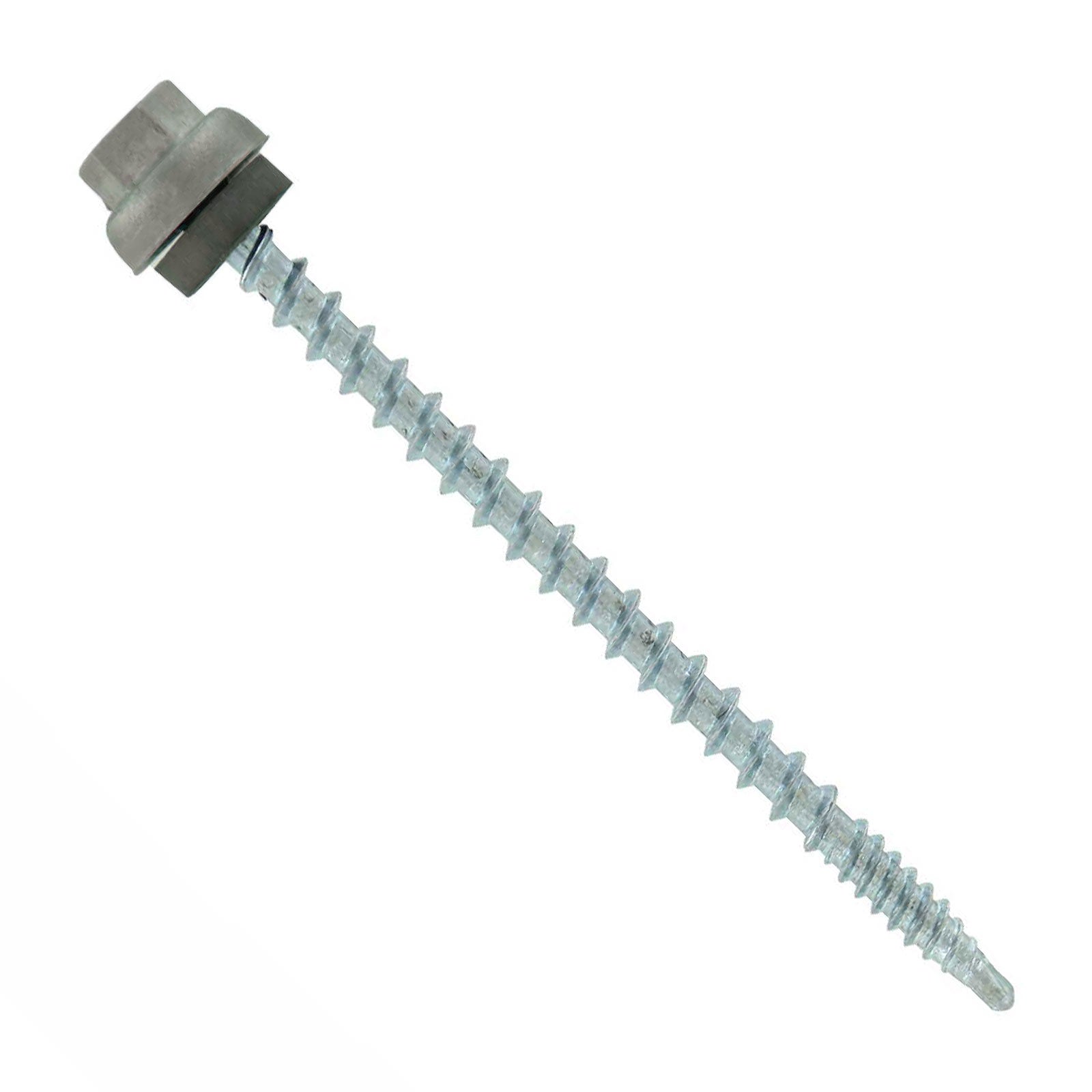 #10 x 3" ZXL Woodbinder Metal Roofing Screw - Ash Gray