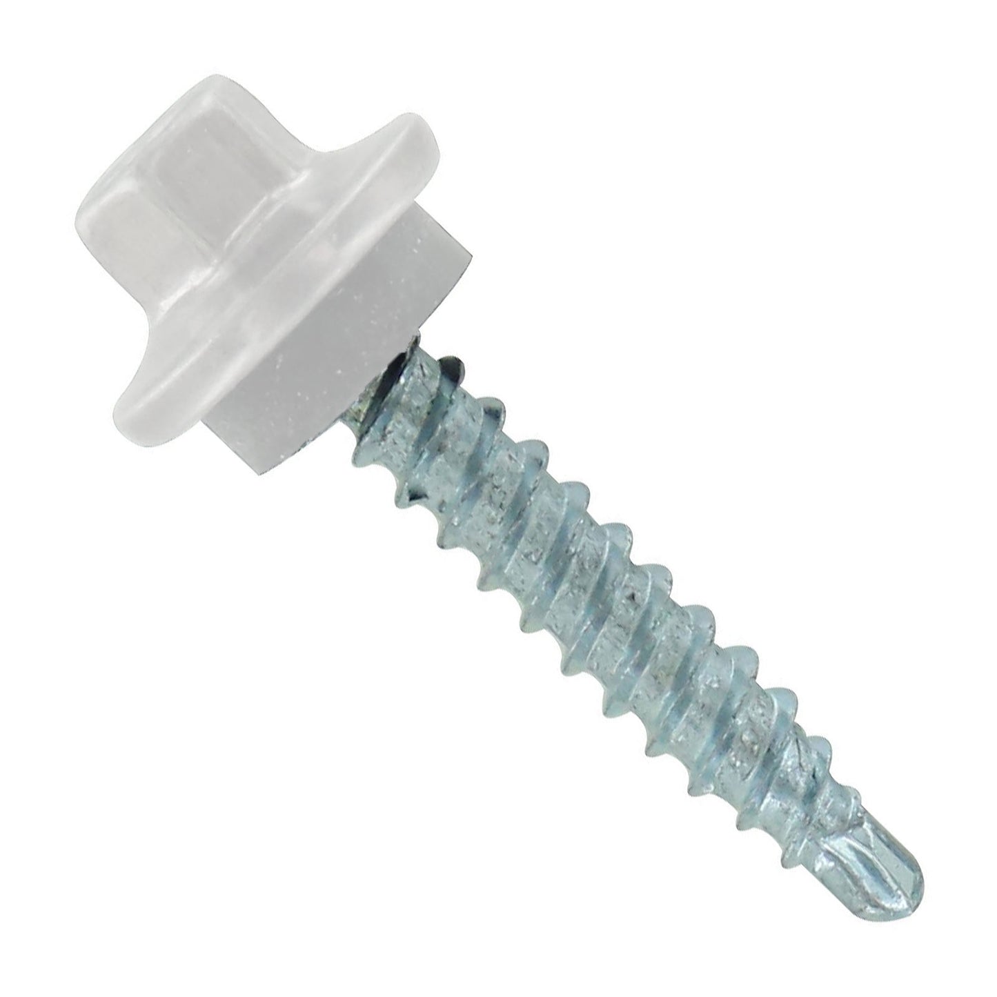 #9 x 1" ST-XL Woodbinder Metal Roofing Screw - Polar White