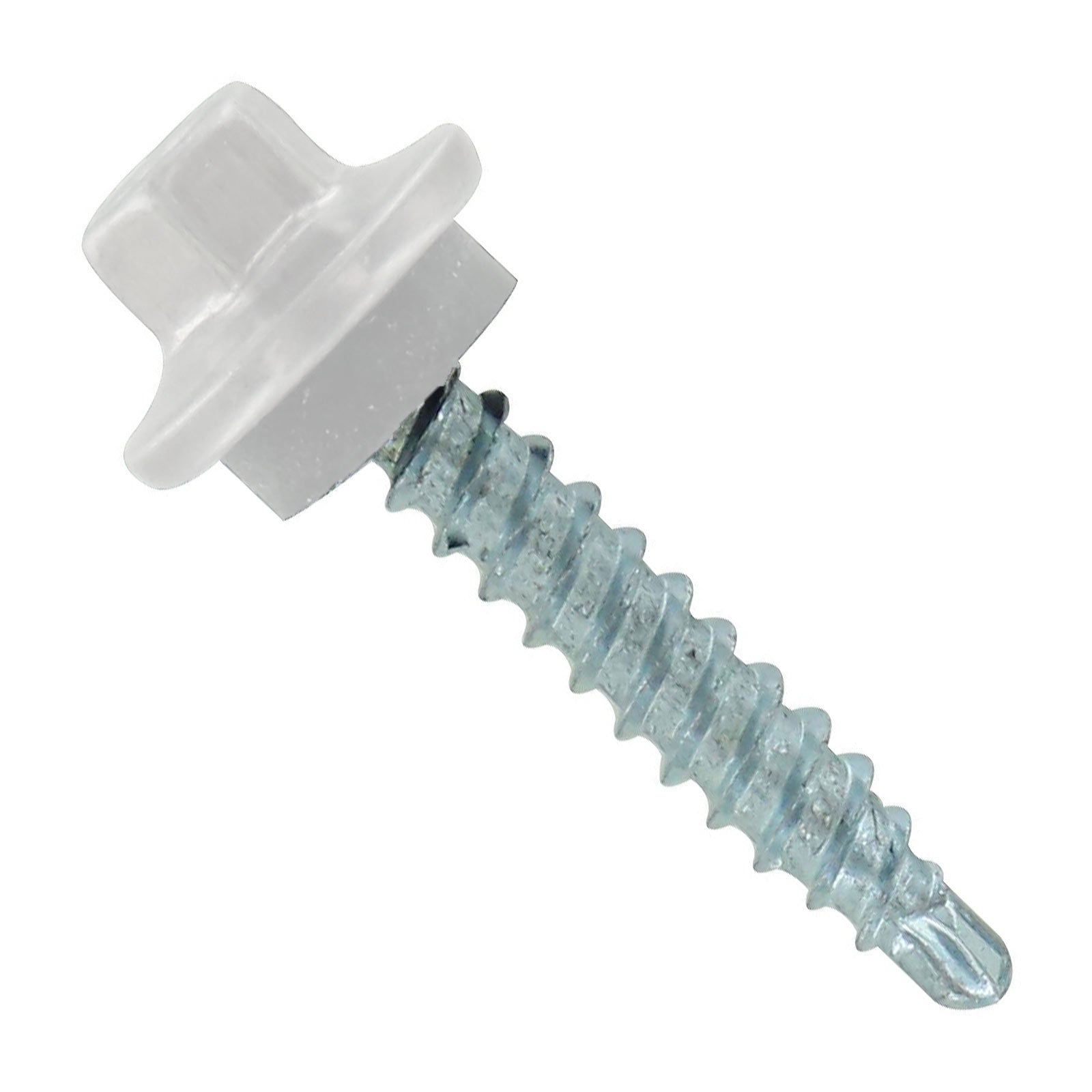#9 x 1" ST-XL Woodbinder Metal Roofing Screw - Polar White