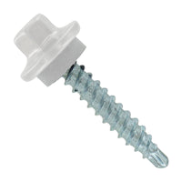 #9 x 1" ST-XL Woodbinder Metal Roofing Screw - Polar White