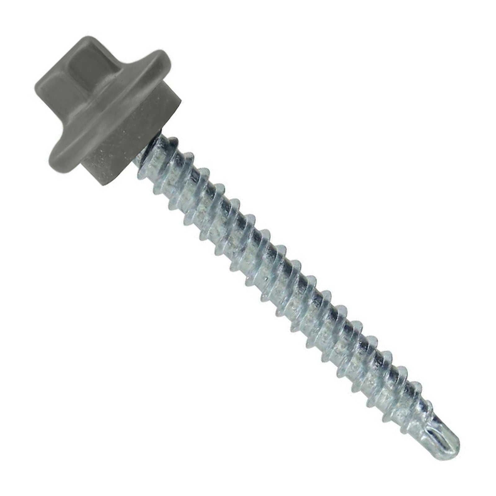#9 x 1" ST-XL Woodbinder Metal Roofing Screw - Burnished Slate, Pkg 250