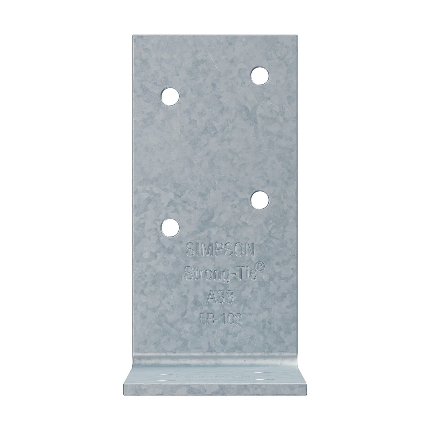 Simpson Strong-Tie A33 Reinforcing Framing Angle Bracket - G90 Galvanized