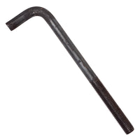 1" x 15" L-Bolt Concrete Anchor Bolt - Plain