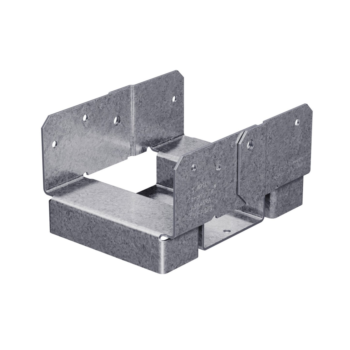 Simpson ABA46RZ Rough Cut 4x6 Adjustable Post Base - Zmax Finish