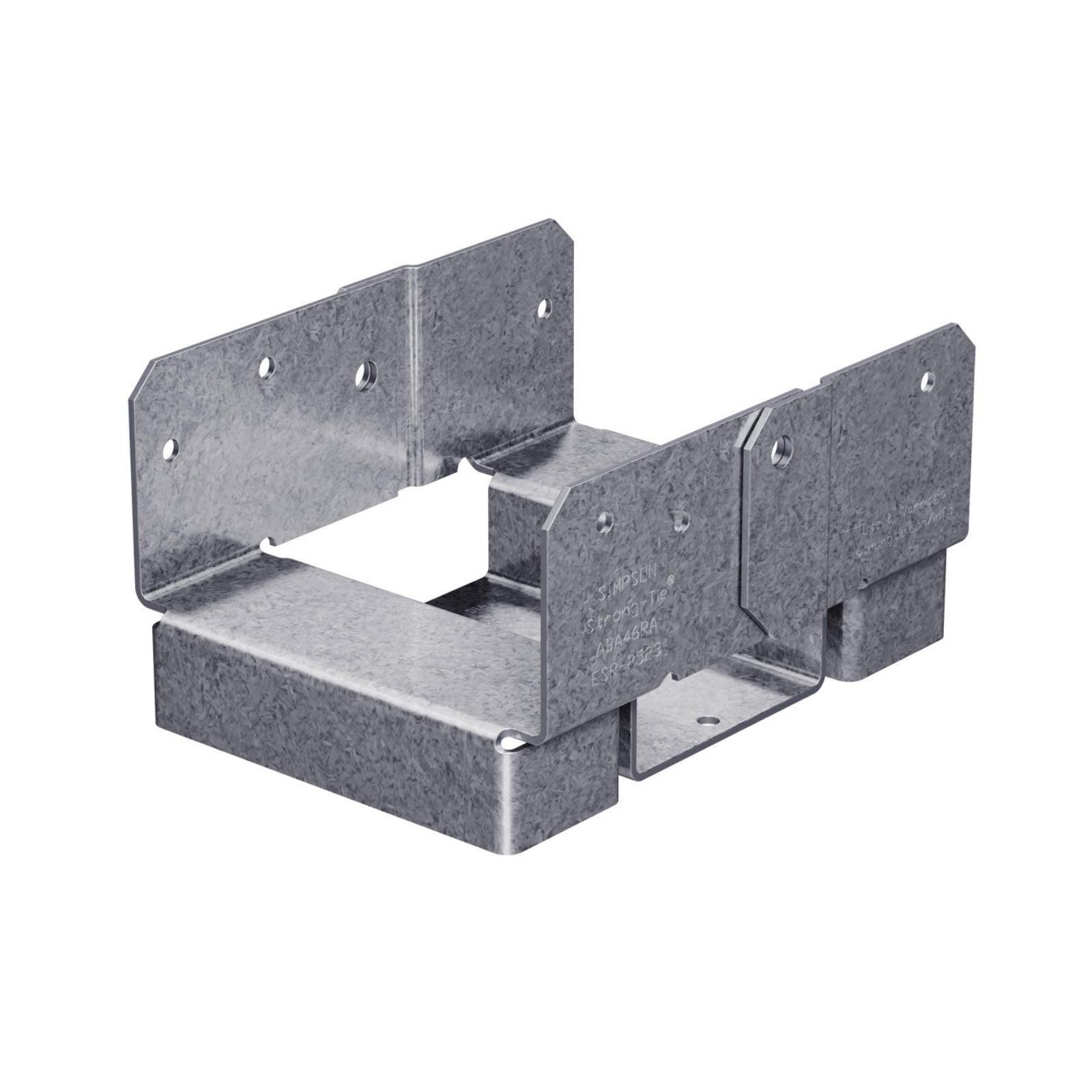 Simpson ABA46RZ Rough Cut 4x6 Adjustable Post Base - Zmax Finish