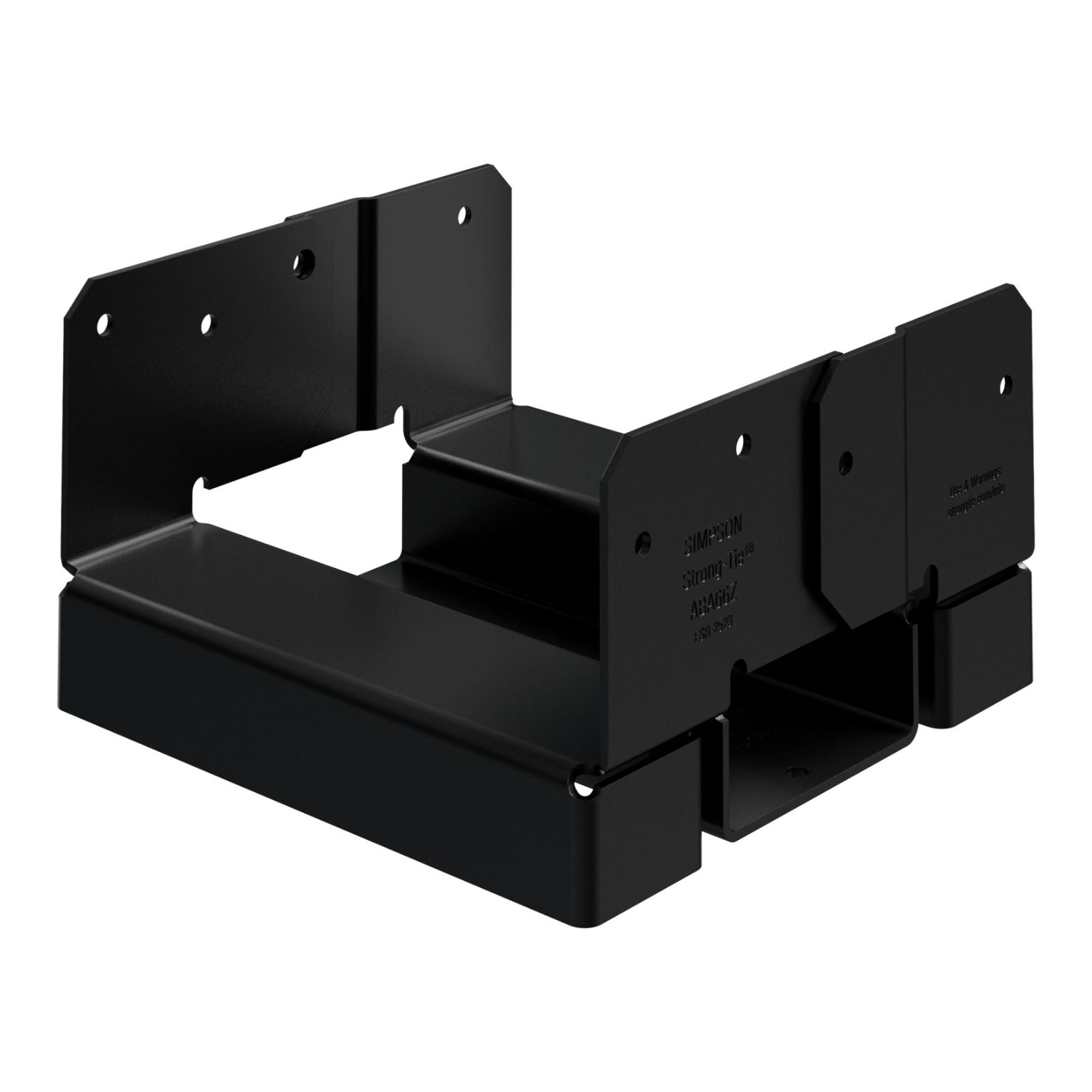 Simpson Strong-Tie ABA66PC 6x6 Adjustable Post Base - Black Powder Coat, ZMAX