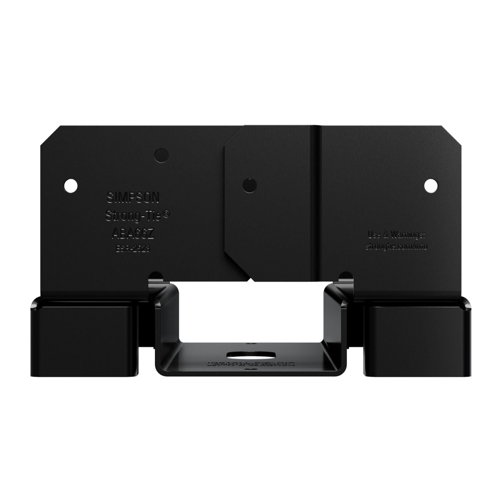 Simpson Strong-Tie ABA66PC 6x6 Adjustable Post Base - Black Powder Coat, ZMAX