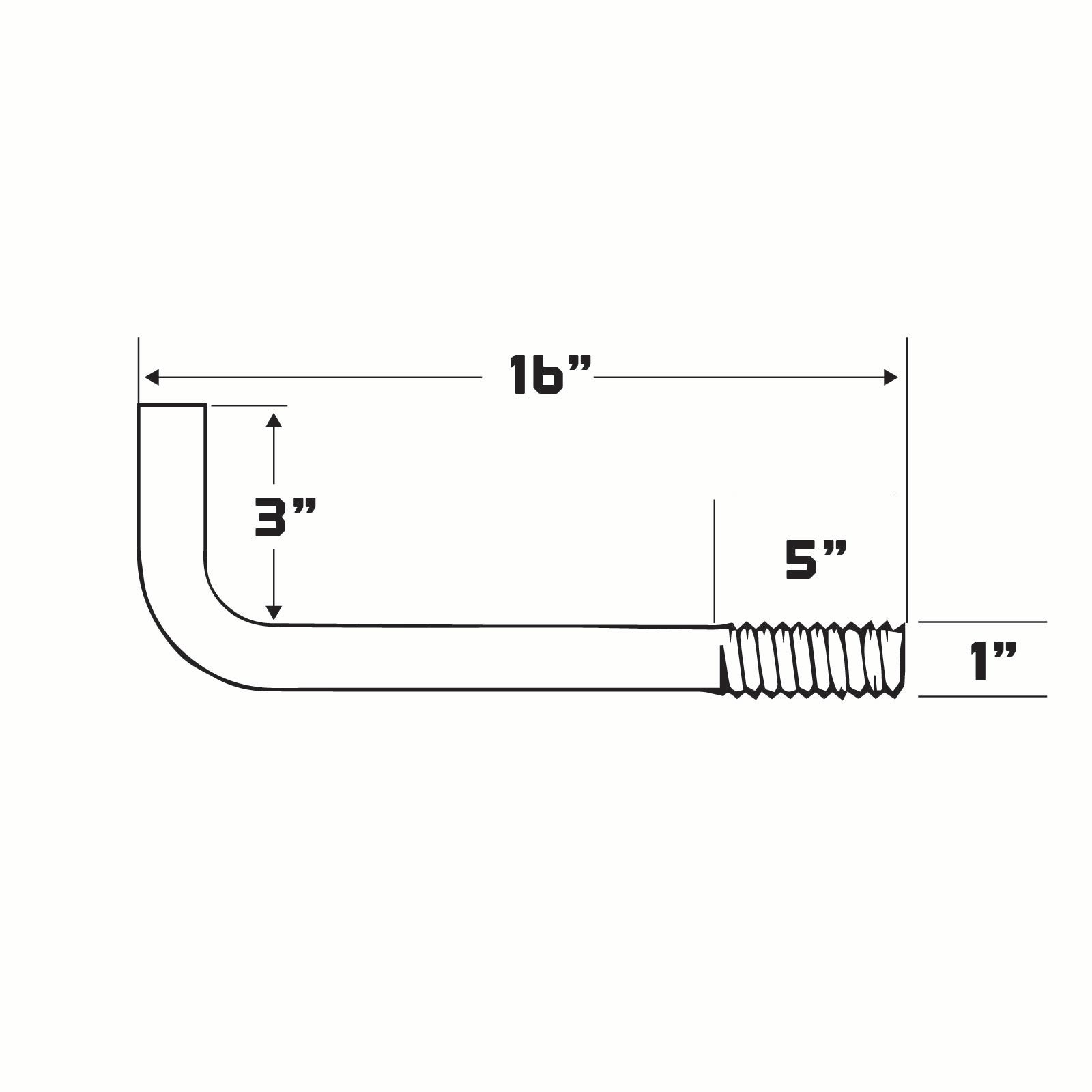 technical drawing of an l-bolt with dimensions labeled 