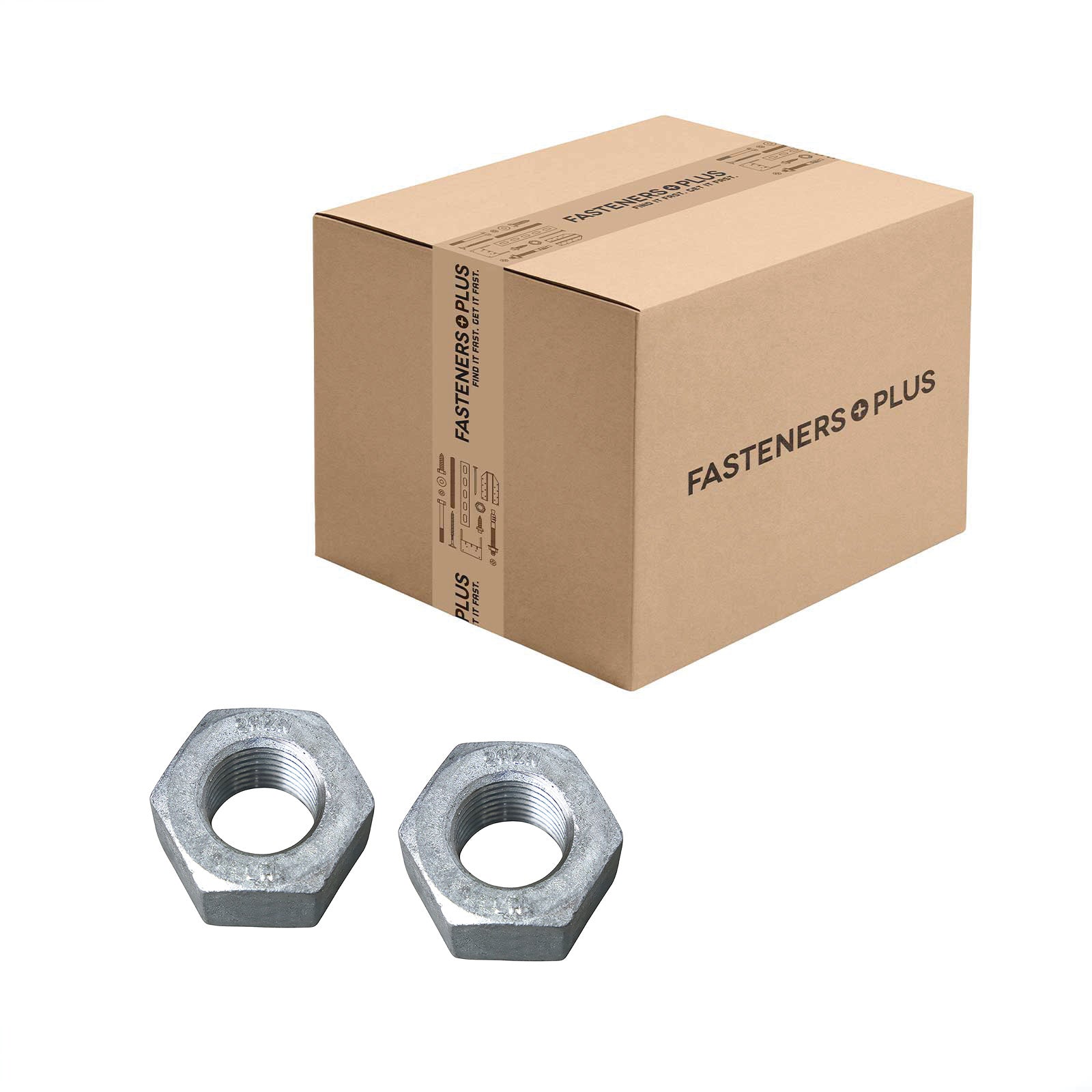 Conquest 1-1/2" Heavy Hex Nut, A194 Grade 2H - Hot Dip Galvanized, Qty. 30 - Carton