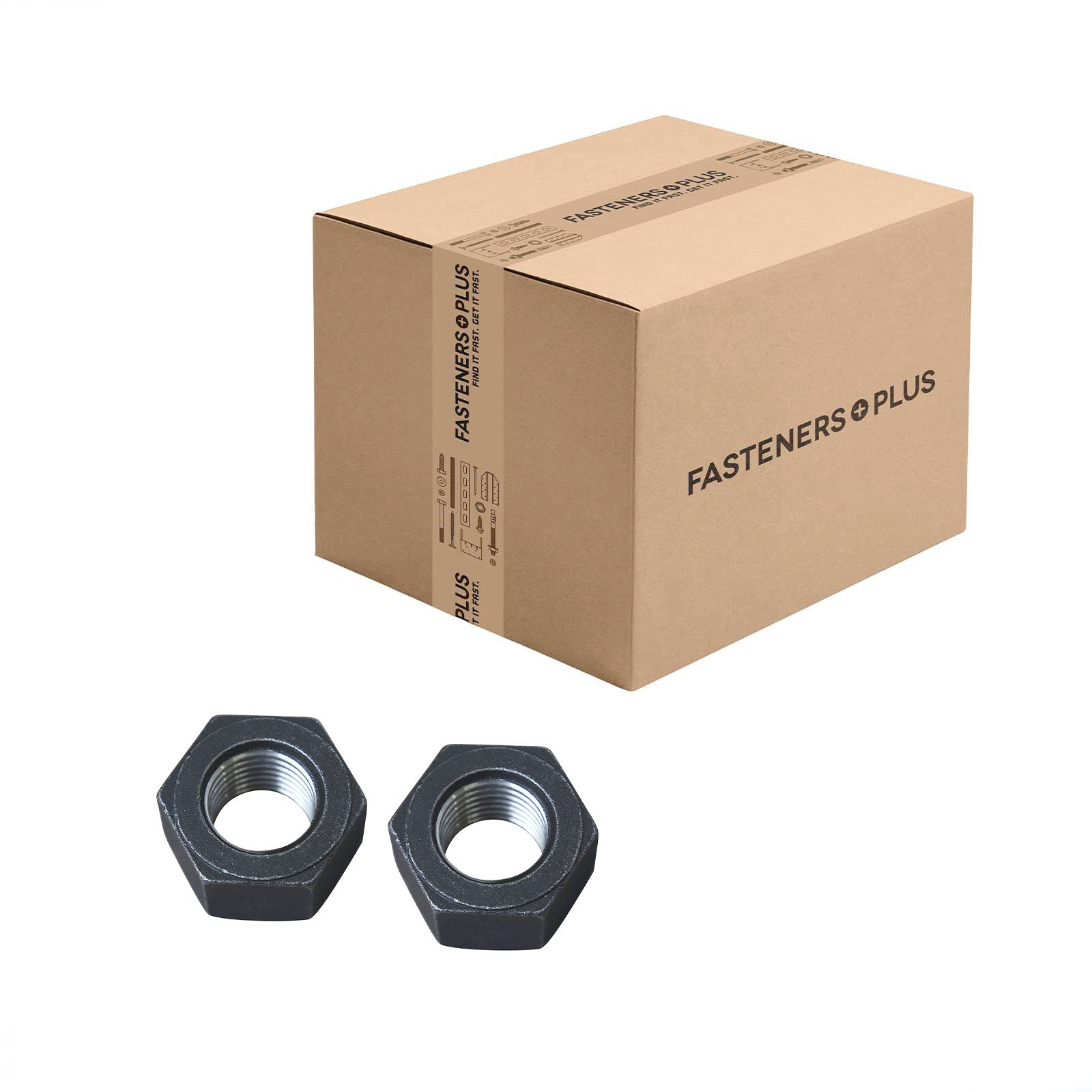 Conquest 1-1/4" Heavy Hex Nut, A194 Grade 2H - Plain, Qty. 50 - Carton