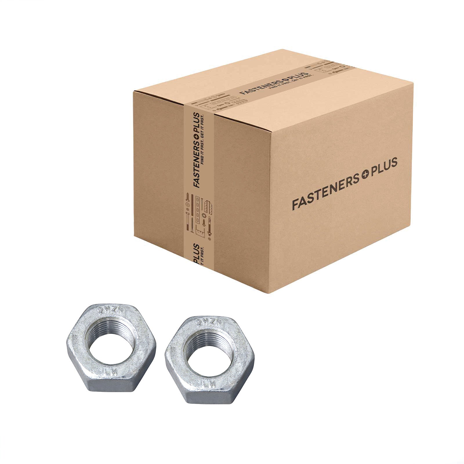 Conquest 1-1/4" Heavy Hex Nut, A194 Grade 2H - Hot Dip Galvanized, Qty. 50 - Carton