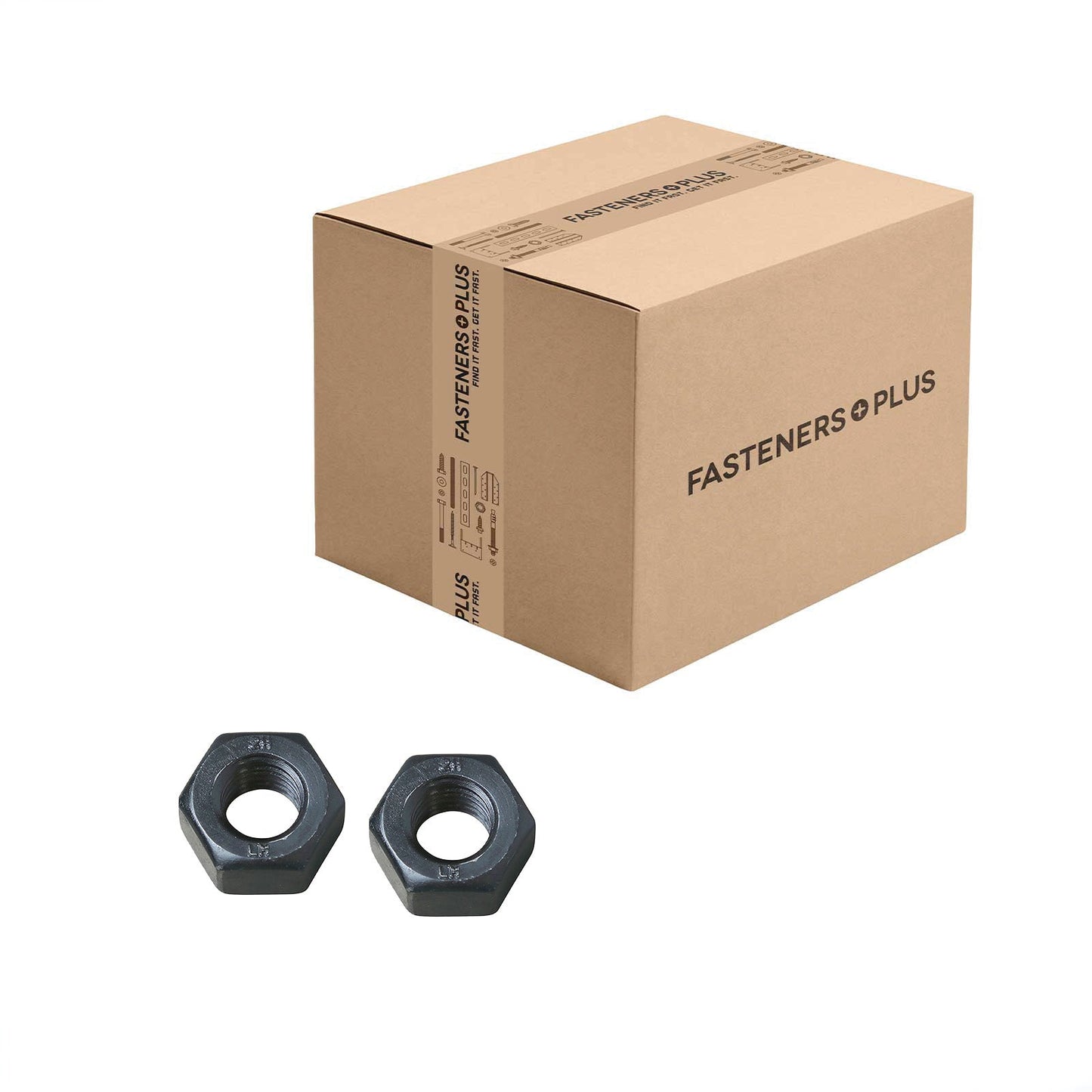 Conquest 5/8" Heavy Hex Nut, A194 Grade 2H - Plain, Qty. 400 - Carton