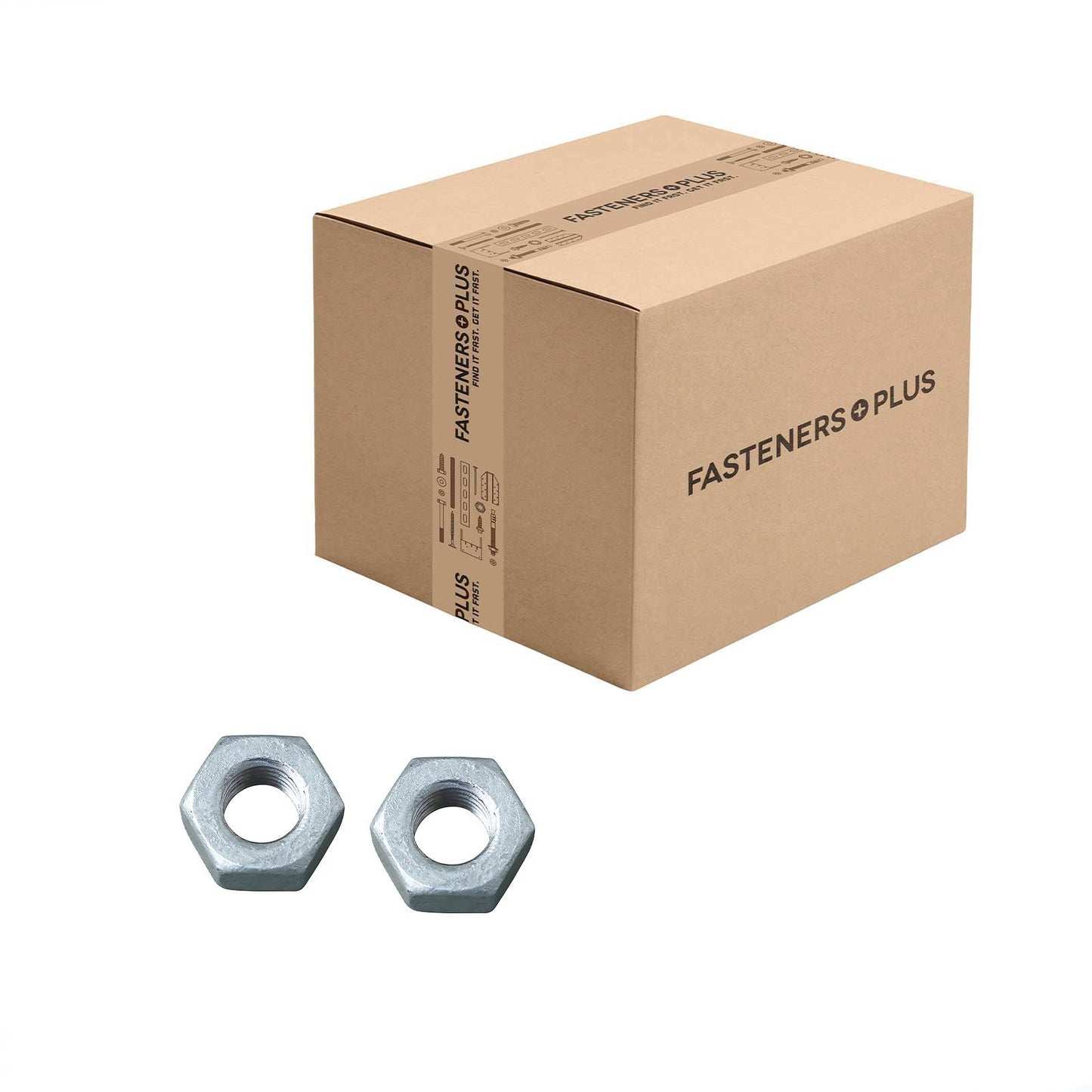 Conquest 5/8" Heavy Hex Nut, A194 Grade 2H - Hot Dip Galvanized, Qty. 400 - Carton