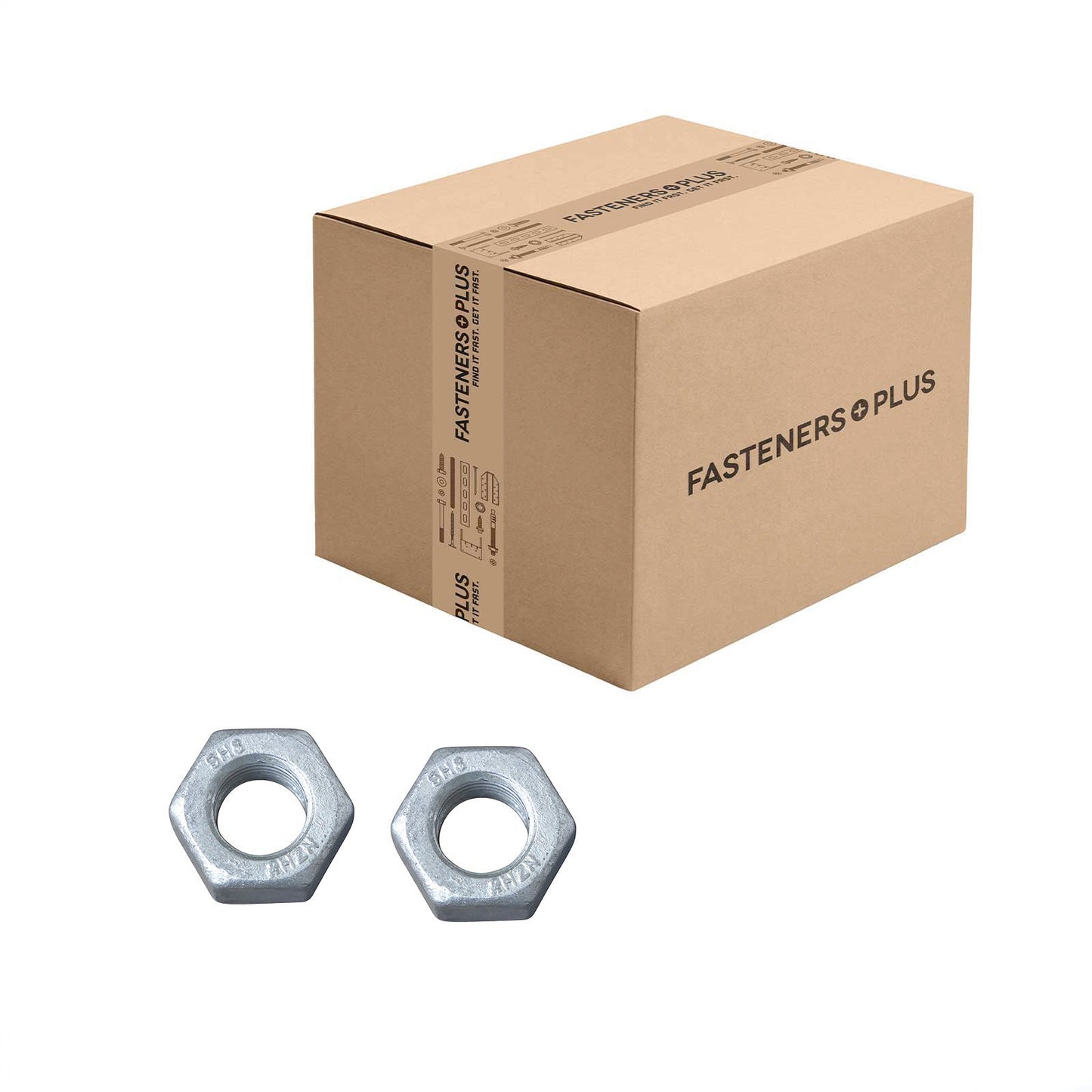 Conquest 7/8" Heavy Hex Nut, A194 Grade 2H - Hot Dip Galvanized, Qty. 150 - Carton