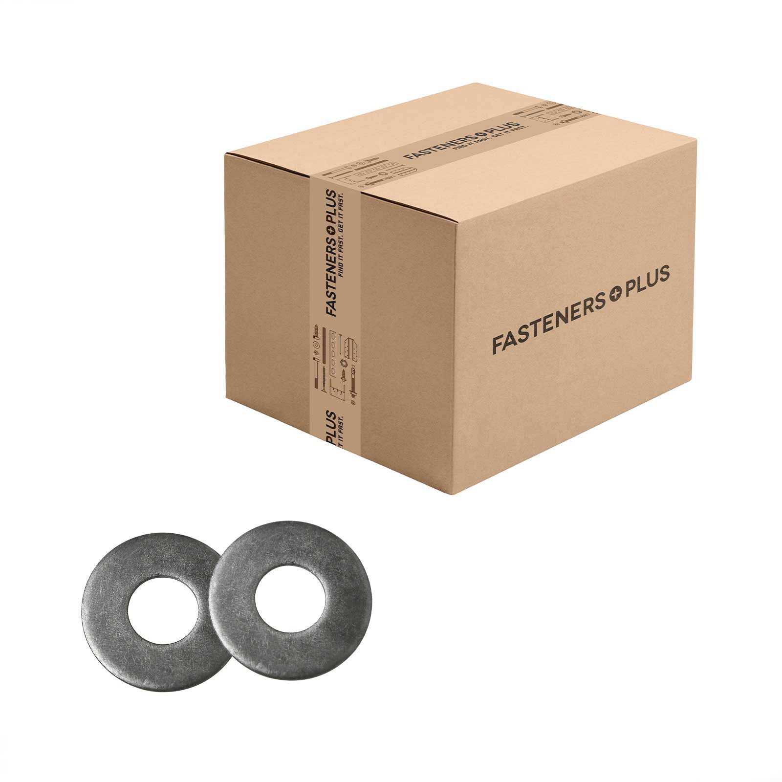 Conquest 1" USS Flat Washer - Plain Finish, Qty. 240 - Carton