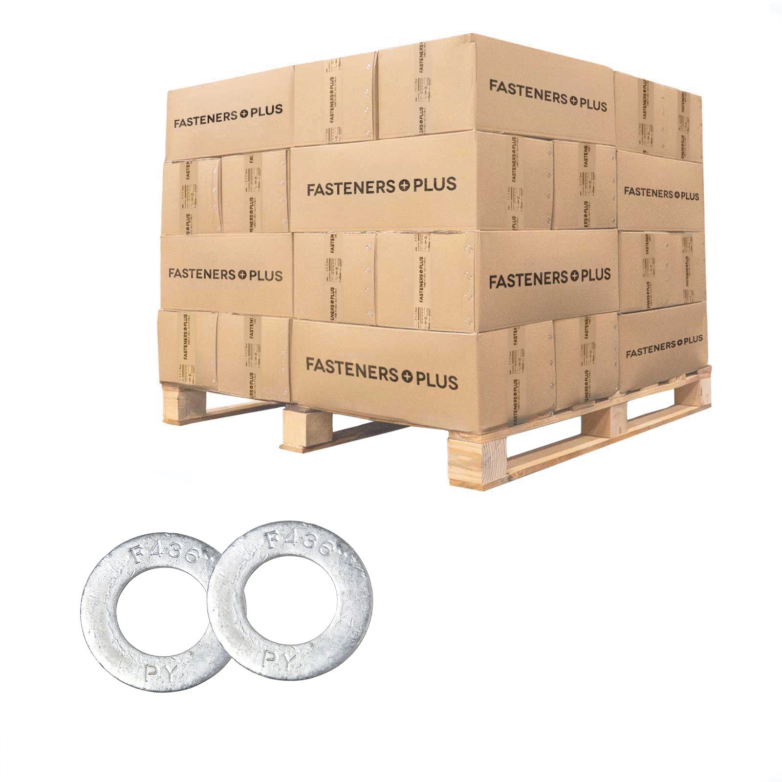 Conquest 1" F436 Flat Structural Washer - Hot Dip Galvanized, Qty. 18,000 - Pallet