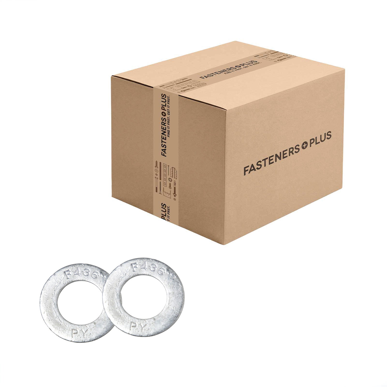 Conquest 1" F436 Flat Structural Washer - Hot Dip Galvanized, Qty. 500 - Carton