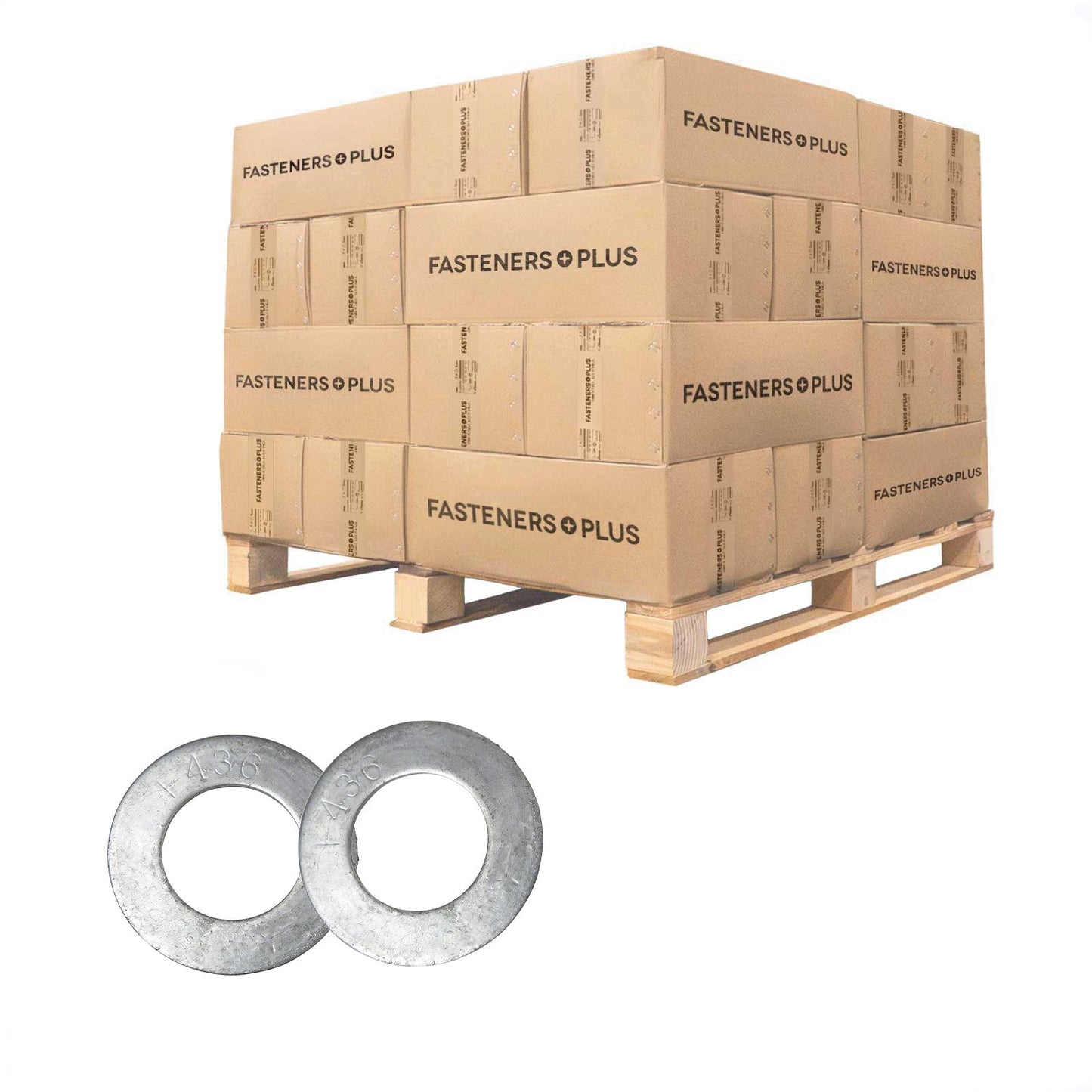 Conquest 1-1/2" F436 Flat Structural Washer - Hot Dip Galvanized, Qty. 6,480 - Pallet